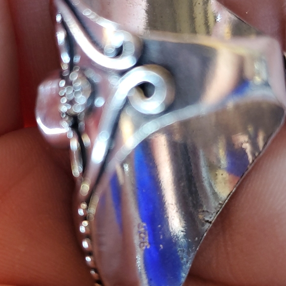 New Mozambique Garnet 925 Silver Statement Ring. - Picture 9 of 10